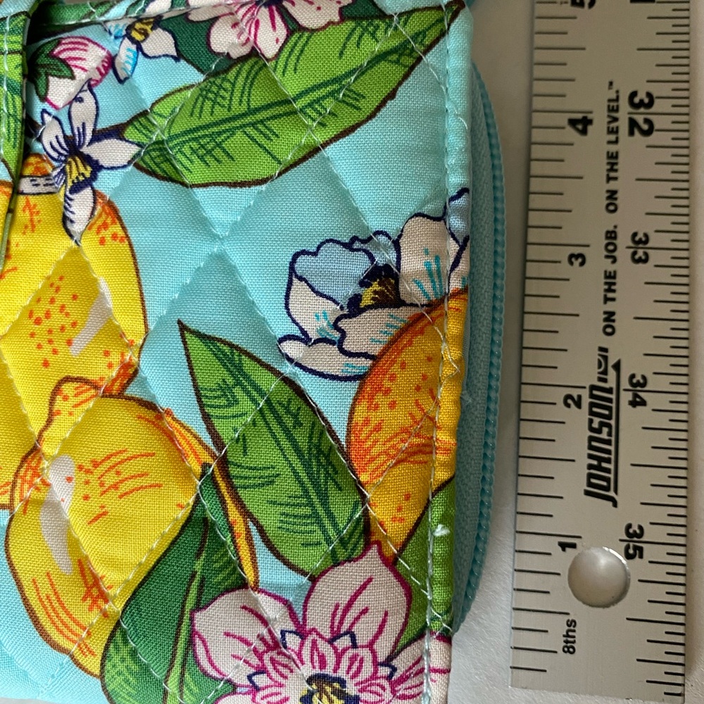 Vera Bradley RFID Turnlock Wallet Lemon Grove NWOT - Picture 13 of 13